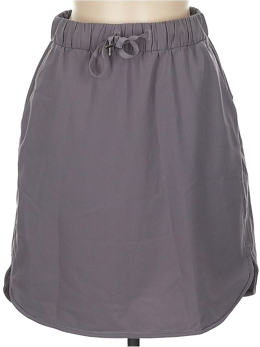 lululemon athletica Gray Elastic-Waist A-Line Skirt